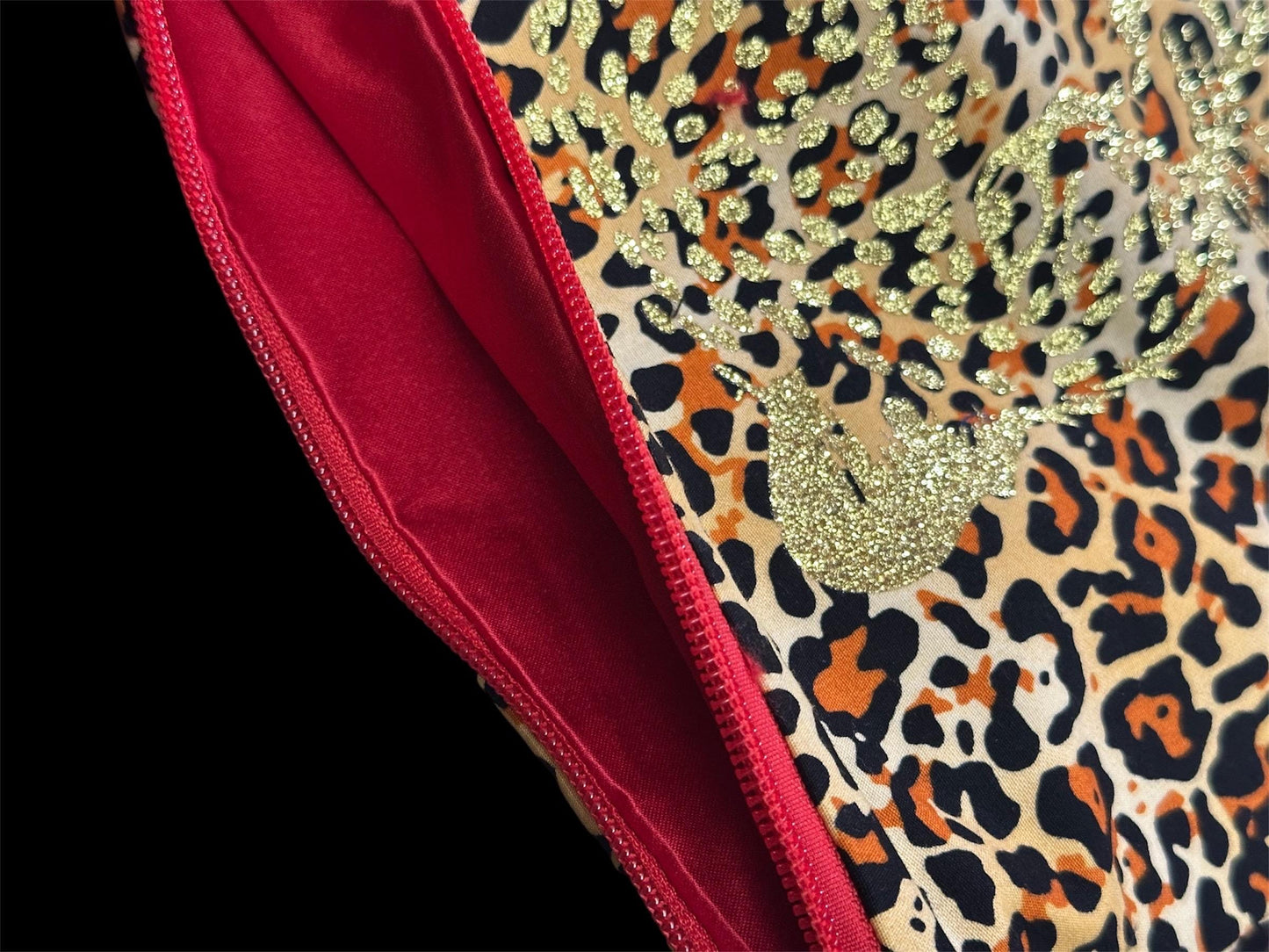 Leopard Makeup Bag,Animal Print, Oversized Clutch, Makeup Bag Makeup Pouch, Travel Bag Clutch, Wristlet, Gift for Her, Christmas Gift