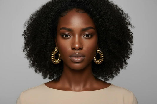 Chunky Gold Spiral Hoop Earrings – Handmade Wire Wrapped Statement Hoops