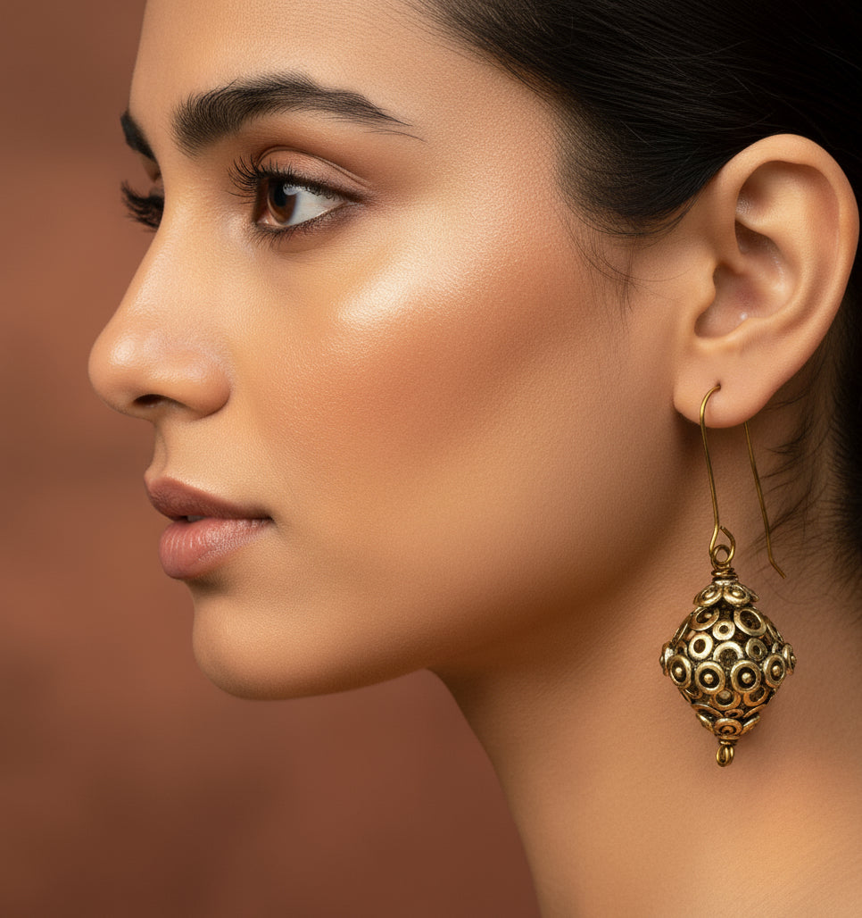 Vintage Antique Gold Earrings : Everyday Unique Earrings for Women