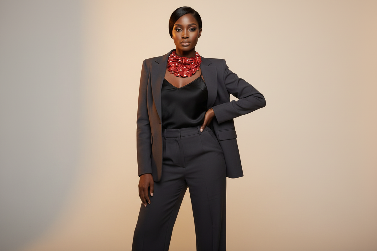 Black Leather Pearl Embellished Bib Necklace Statement Fashion Necklace for Women