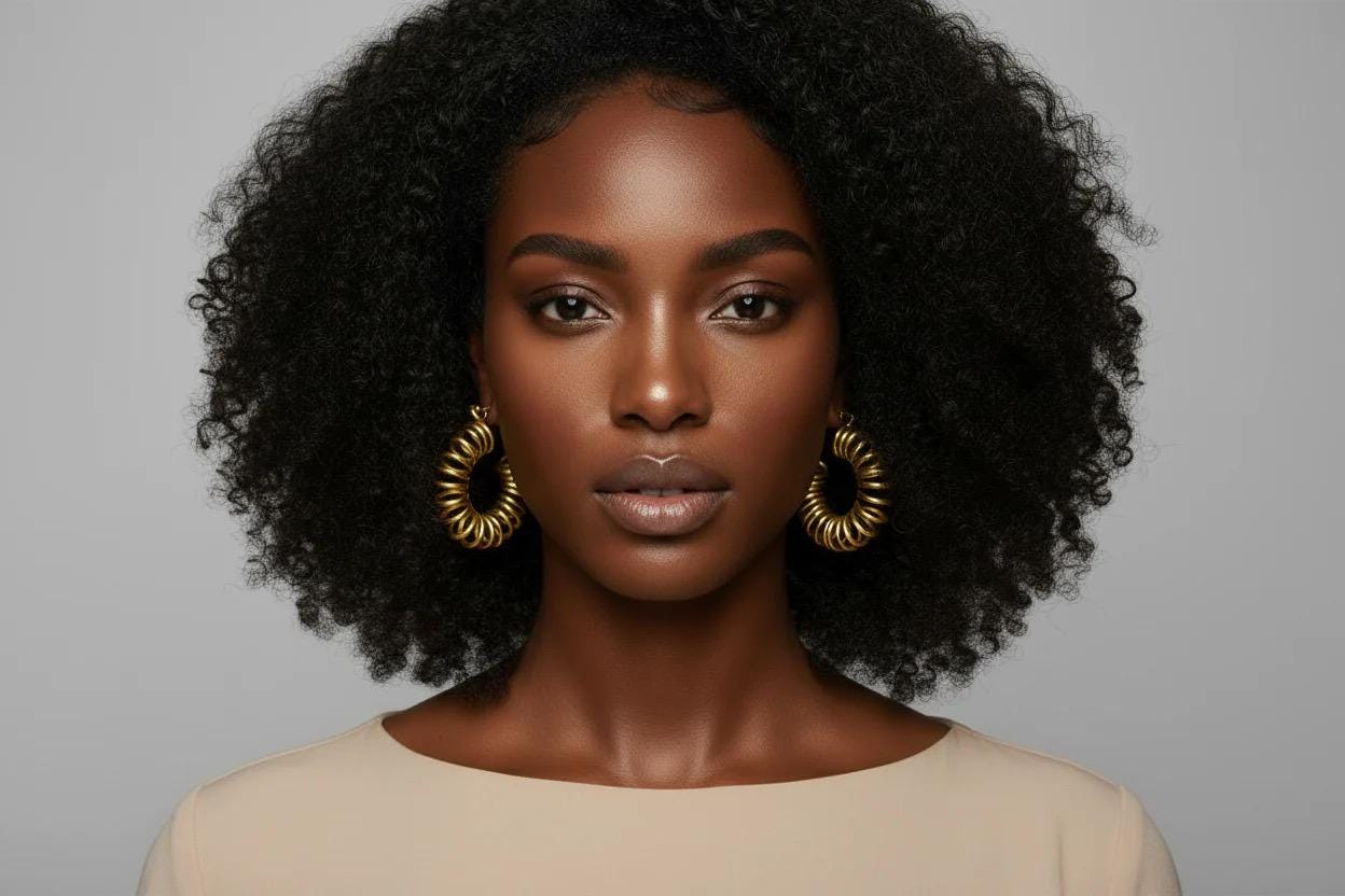 Chunky Gold Spiral Hoop Earrings – Handmade Boho Statement Hoops